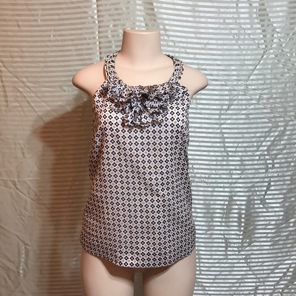 J. Crew Tops - J Crew Ruffled Linen Captive Button High Halter